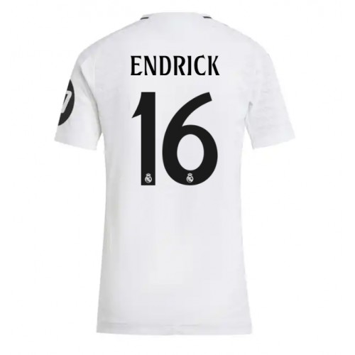 Dres Real Madrid Endrick #16 Domaci za Žensko 2024-25 Kratak Rukav